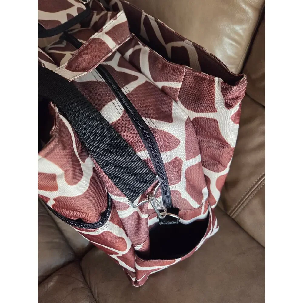 TRAVEL TREND Giraffe print travel tote bag 18